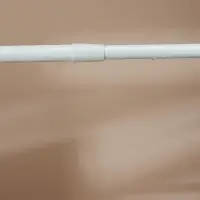 Карниз для шторы в ванную тм VETTA, 2м, телескопический, сталь, белый