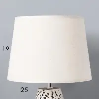 Настольная лампа с абажуром RISALUX &laquo;Мона&raquo;, Е27, 40 Вт, 25&times;25&times;44 см