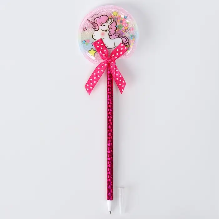 Ручка «Единорожек», синие чернила, МИКС