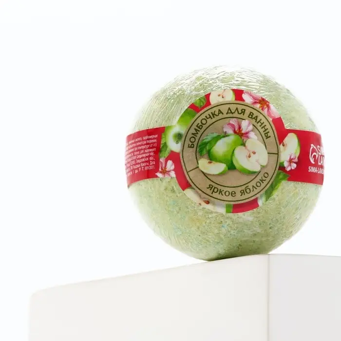 Бомбочка для ванны, 120 г, аромат яблока, Кладовая красоты Бомбочка для ванны, 120 г, аромат яблока, Кладовая красоты