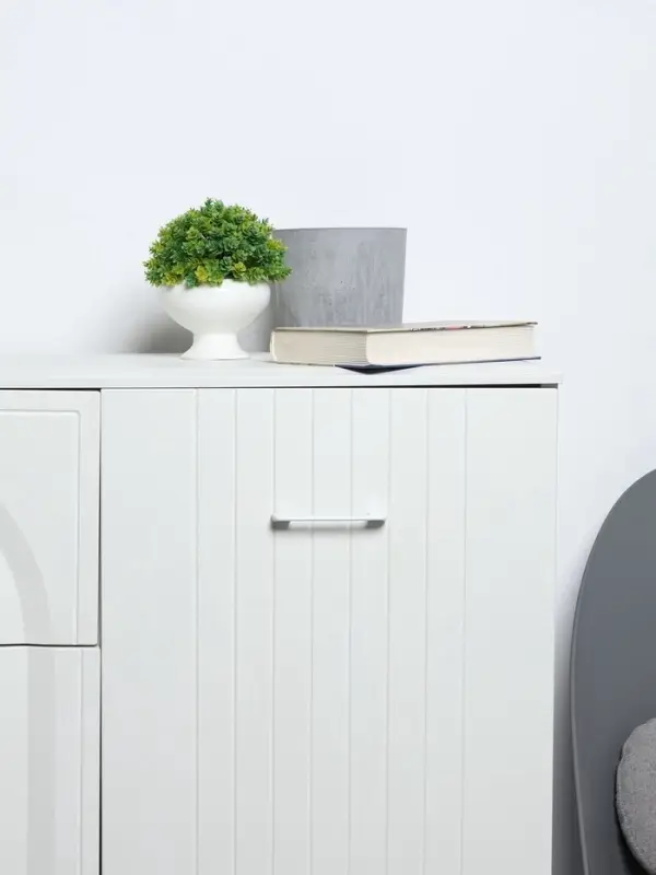 Ручка-скоба CAPPIO RSC023, алюминий, м/о 96 мм, цвет белый