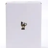 Фигурка полистоун &laquo;Чёрная кошка с бабочкой на носу&raquo;, 16&times;6&times;21.5 см