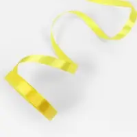 Лента атласная, 12 мм, 23&plusmn;1 м, жёлтая №15