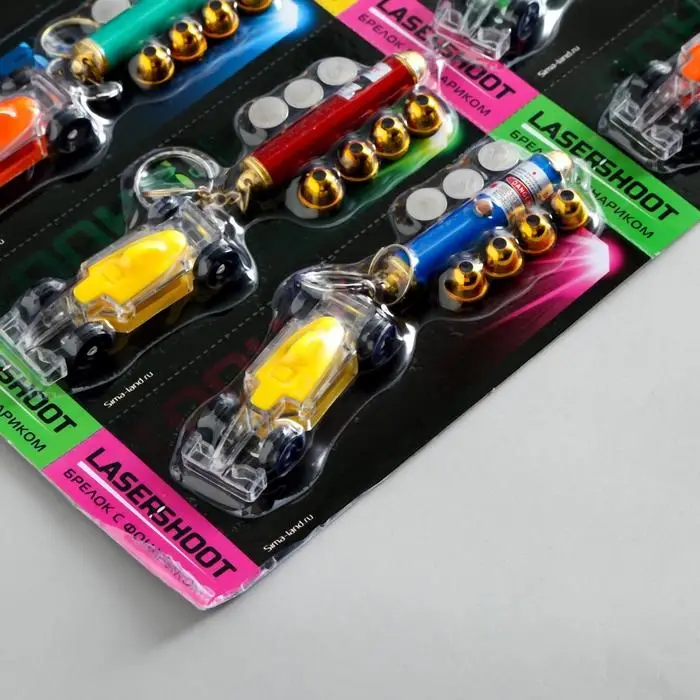 Фонарик свет + лазер 5 насадок Фонарик свет + лазер 5 насадок "Машинка" МИКС