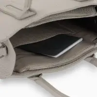 Сумка женская тоут TEXTURA на молнии, 29&times;10&times;25 см, однотонная, серая