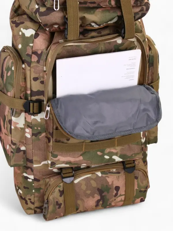 Рюкзак туристический Adventure мужской, 80 л, oxford, камуфляж мультикам