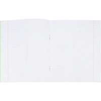 Тетрадь в зеленом офсете  12 л., крупная клетка, штука,100% белизна
