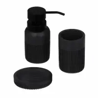 Стакан для ванной комнаты тм VETTA Модена, полирезин, серый, 7x7x10см