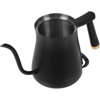 Чайник HYK-S5500 0.7л. 1000Вт черный (металл)