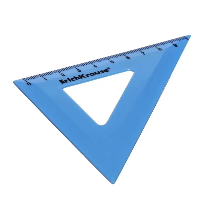 Треугольник 9 см ErichKrause Треугольник 9 см ErichKrause "Pastel Bloom", 45°, микс