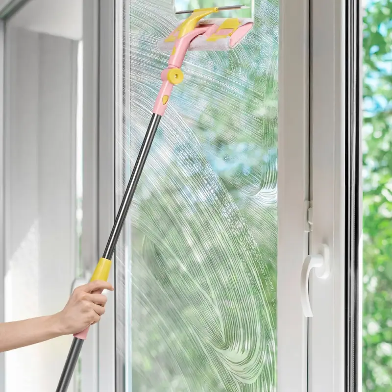 VETTA Окномойка со съемным скребком доп.насадка из микроф. 29см., телескоп.черенок 110см нерж.сталь