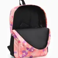 Рюкзак школьный на молнии, с карманами, с рисунком, размер 30&times;13&times;42 см, розовый