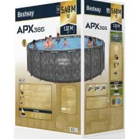 Бассейн каркасный Steel Pro Max, 549&times;132 см, фильтр-насос, лестница, тент, круглый, 561KC Bestway