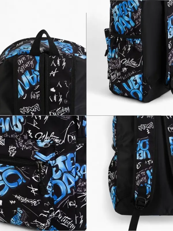 Рюкзак школьный, 3 кармана, 1 отделение, 30&times;13&times;42 см, синий