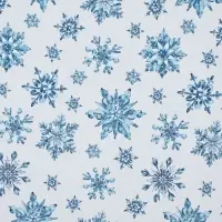 Бумага упаковочная новогодняя крафтовая &laquo;Снежинки&raquo;, 50&times;70 см