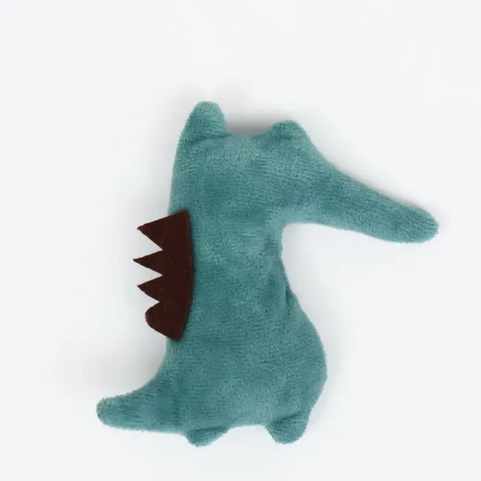 Игрушка для кошек, &laquo;Крокодил&raquo;, с кошачьей мятой, 10 см, зелёная