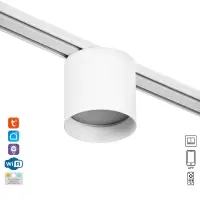 Светильник трековый BayerLux SLIM &laquo;Бочонок&raquo;, LED, 8 Вт, 3000K-6000К, 48 В, CRI90, 8&times;8&times;6.2 см, белый