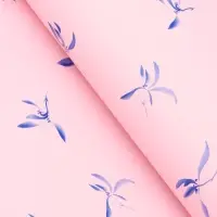 Пленка для цветов, &laquo;Эскиз&raquo;, розовый с голубым, 57&times;57 см