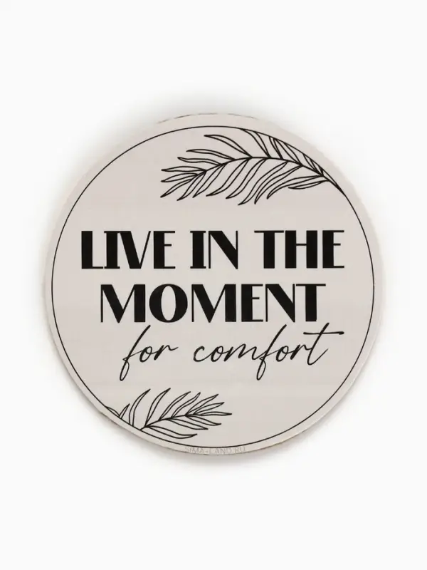 Ваза для цветов декоративная Live in the moment, с подставкой, 8&times;7&times;6 см