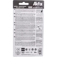 Герметик силиконовый универсальный Akfix 100E, позрачный, 50 мл. (SA111)