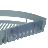 VETTA Classic Полка настенная угловая (большая), пластик, 35x25x7 см, оливковый