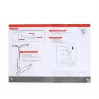 Самокат трюковой GRAFFITI Clever 24, колёса PU 100 мм, резьбовая компрессия, ABEC 9 Chrom, красный