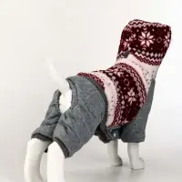 Комбинезон "Лапландия", с подкладом, размер L (ДС 35, ОГ 45, ОШ 35 см), серый/бордо Комбинезон "Лапландия", с подкладом, размер L (ДС 35, ОГ 45, ОШ 35 см), серый/бордо