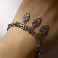 Браслет металл &laquo;Марджери. Совы&raquo;, d=6 см, затягивающийся, цвет серебро