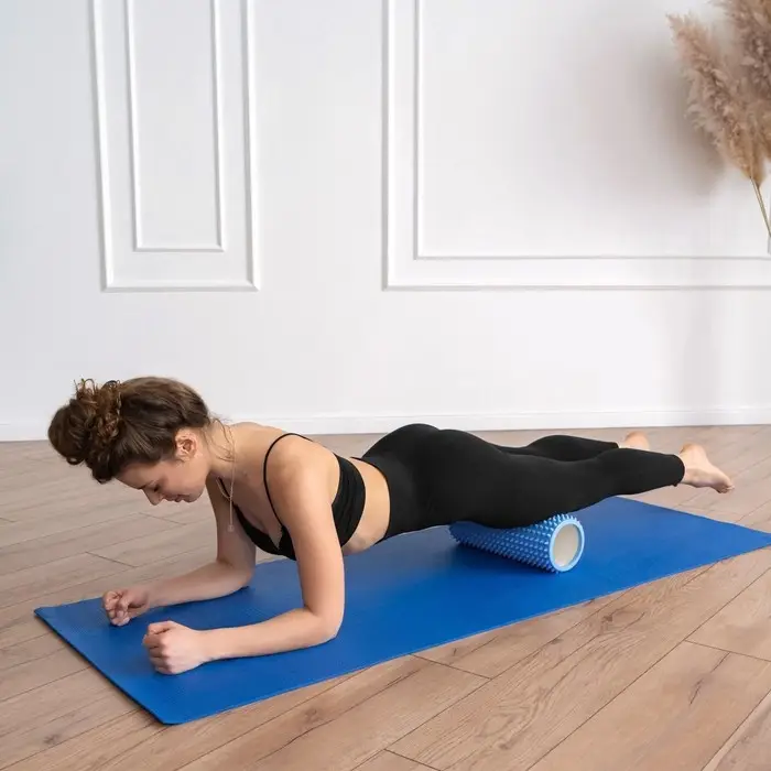 Ролик массажный Sangh, 33&times;12 см, цвет светло-голубой