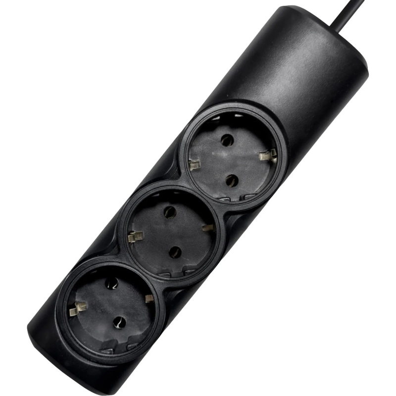 Удлинитель PROGIX PG315 3р/5/2,2кВт/10А заземление, черный, ПВС 3х0.75