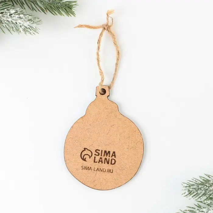 Ёлочная игрушка новогодняя «Часы», хдф, 6,8 х 9 см Ёлочная игрушка новогодняя «Часы», хдф, 6,8 х 9 см