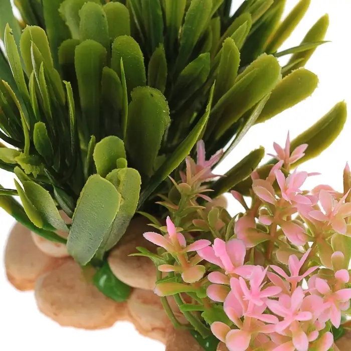 Растение искусственное аквариумное, на подставке под камень, 14&times;11&times;7 см