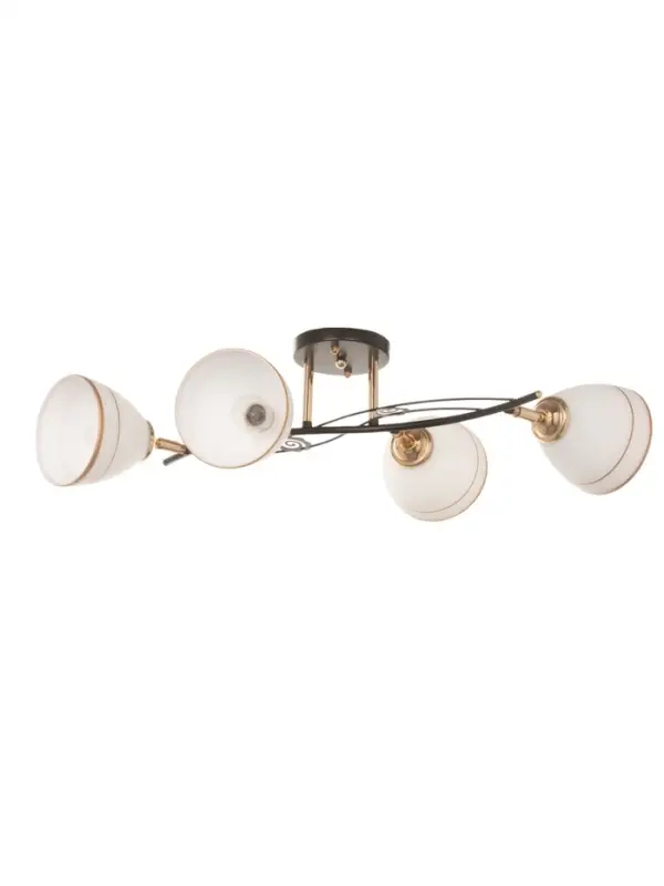 Люстра &laquo;Кира&raquo; 4&times;40 Вт Е27 черный/золото