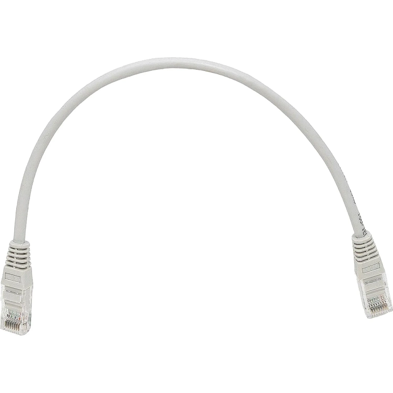 Патч-корд TWT TWT-45-45-0.3-GY UTP кат.5e, 0.3 м, серый