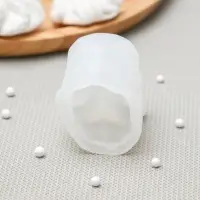 Молд «Бульдог», силикон, 4×5×4,5 см, цвет белый