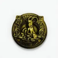 Магнит металл &laquo;Приношу удачу&raquo;, диам. 4 см