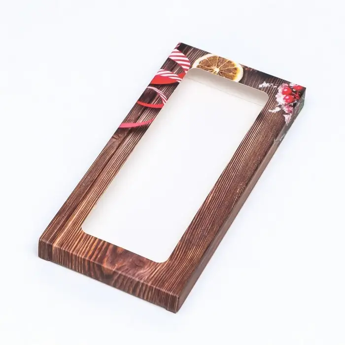 Коробка для шоколада с окном «Новогодняя открытка», 17.1×8×1.4 см Коробка для шоколада с окном «Новогодняя открытка», 17.1×8×1.4 см