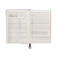 Ежедневник недатированный формат А5, 80л, линия, с ручкой, подар коробка, Коричневый