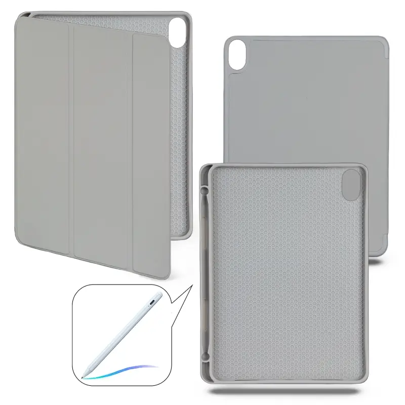 Чехол-книжка iPd Air 11 (2024) Smart case (Pencil) Light Grey №9