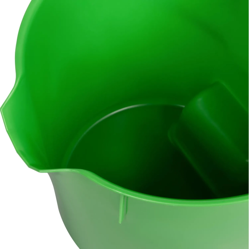 Ведро FBK 9л противоударное с армир пластик ручкой зеленое 80102-5