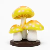 Садовая фигура из полистоуна &laquo;Жёлтый мухомор&raquo;, 15&times;10&times;16 см