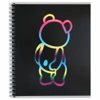 Тетрадь 80 листов, в клетку, на гребне Bear