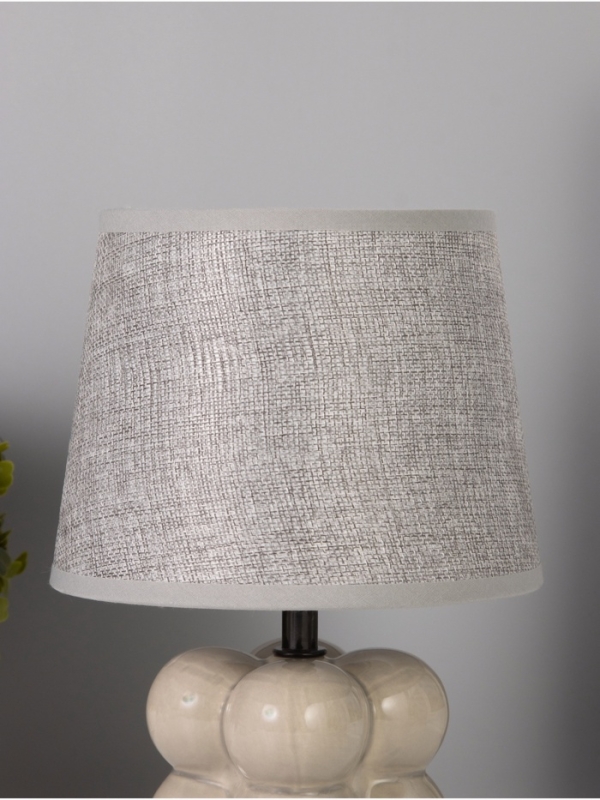 Лампа настольная Лампа настольная "Бабл" 40Вт Е14 серый 18х18х26см