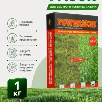 Газонная травосмесь для быстрого восстановления газона POWERSEED, 1 кг