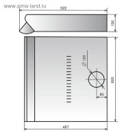 Вытяжка Elikor Davoline 60П-290-П3Л, плоская, 290 м3/ч, 3 скорости, 60 см, белая