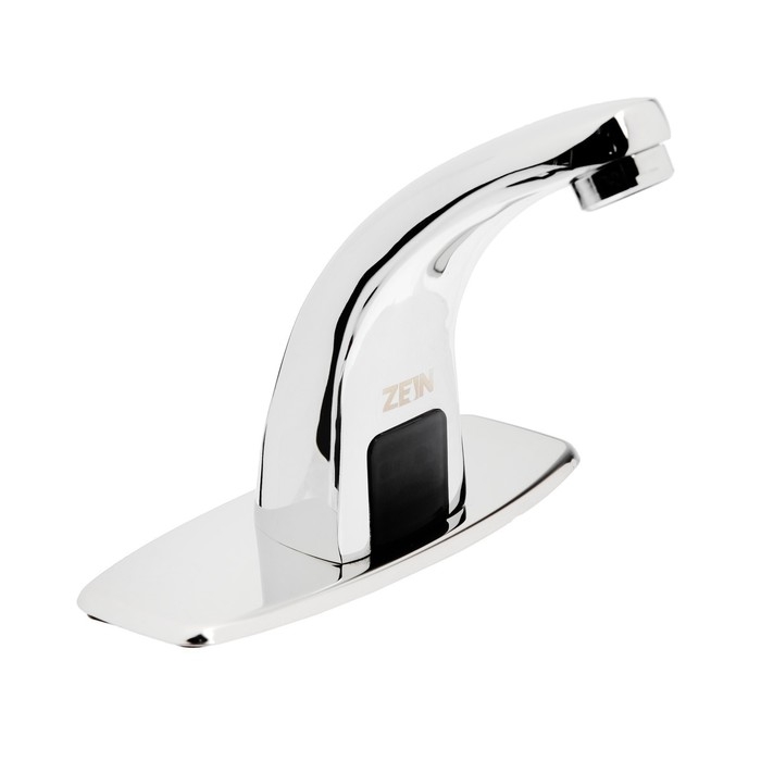 Смеситель для раковины ZEIN ZC-012, сенсорный, латунь, хром Смеситель для раковины ZEIN ZC-012, сенсорный, латунь, хром