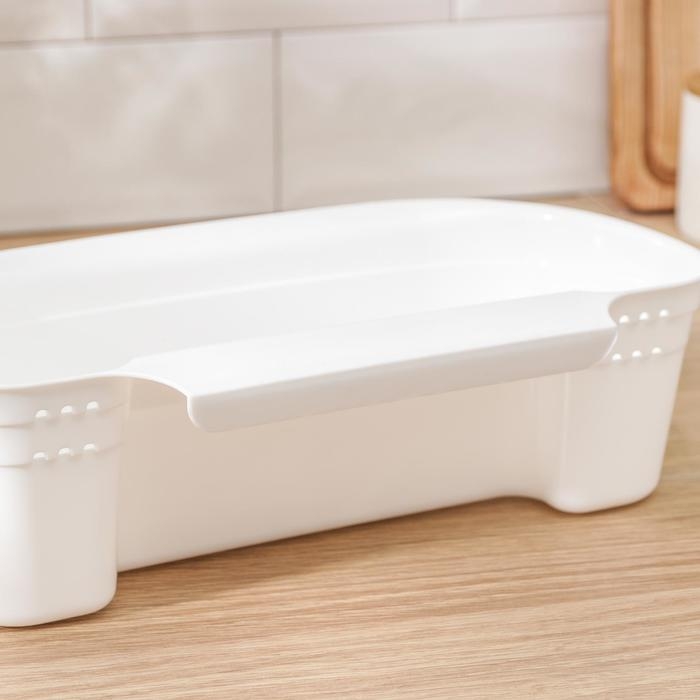 Органайзер для мусора подвесной, 31×18×9.5 см, цвет белый Органайзер для мусора подвесной, 31×18×9.5 см, цвет белый