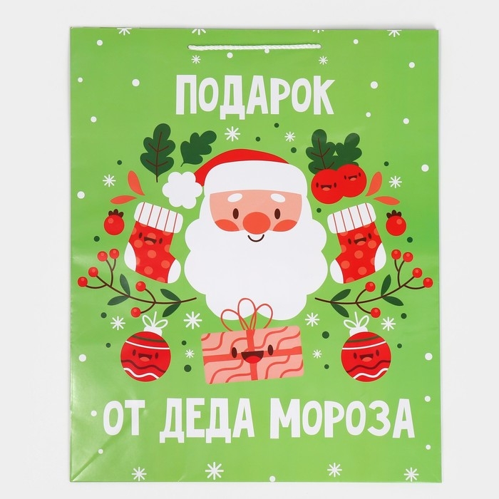 Пакет подарочный новогодний ламинированный XL «Подарок от дедушки», 40 х 49 х 15 см Пакет подарочный новогодний ламинированный XL «Подарок от дедушки», 40 х 49 х 15 см