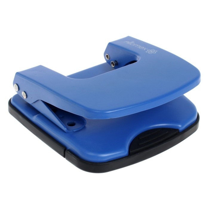 Дырокол металлический 25 листов, Attomex, форматная линейка, синий Дырокол металлический 25 листов, Attomex, форматная линейка, синий