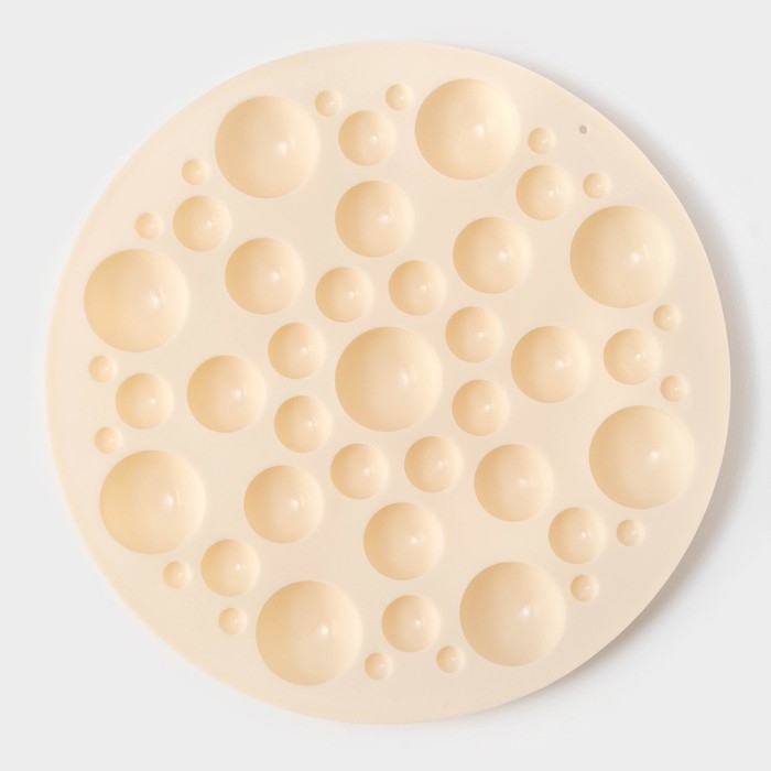 Форма для выпечки Доляна «Пузырьки», d=24 см, цвет бежевый